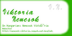 viktoria nemcsok business card